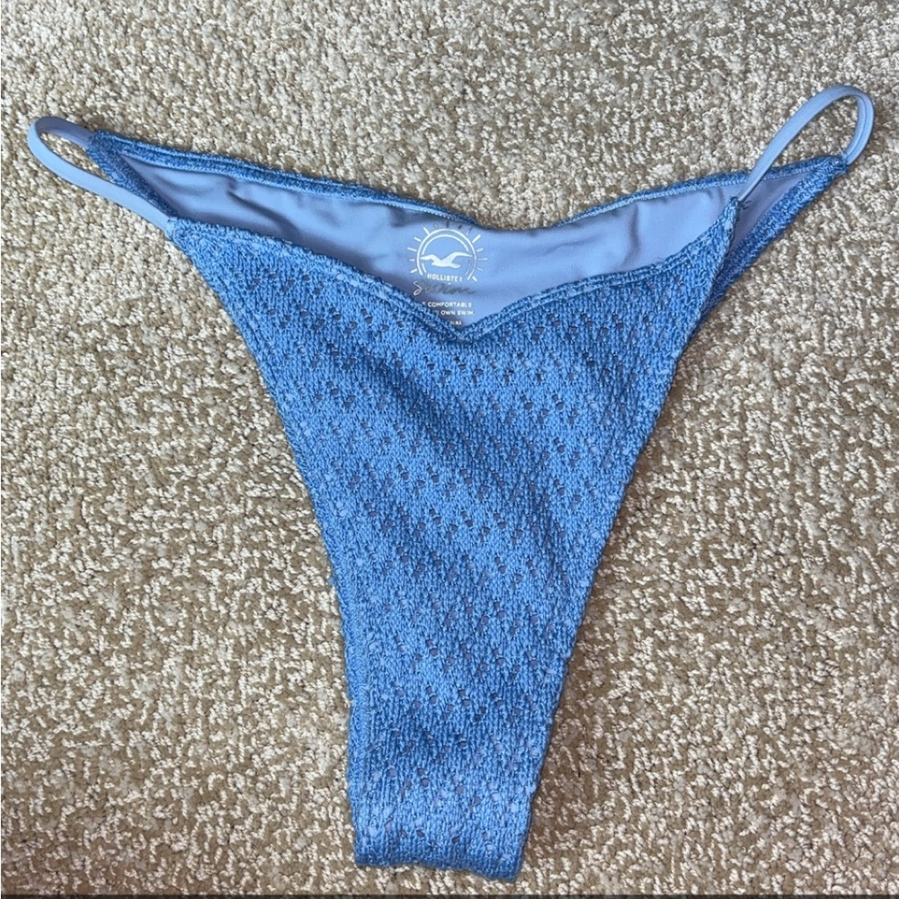 Hollister Blue Textured Women's Swim Bottom